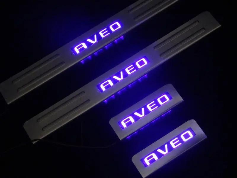 

Door sills Libao (4 pcs., stainless steel) for Chevrolet Aveo T300 2011-2020