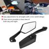 2 pcs Set Motorcycle Black l bar & R Bar Retro Side Rearview Mirror
