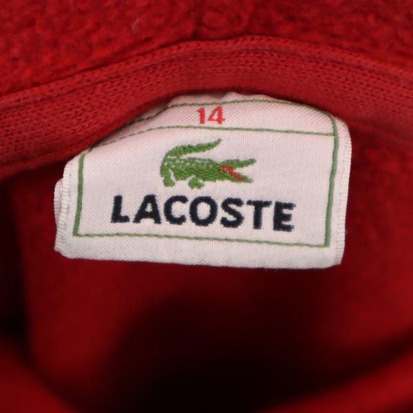 LACOSTE Sweatshirts 14 Red Back brushed Men's Used