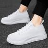 Men Shoes Mesh Breathable Thin Black Walking Shoes Unisex Slip-On Light Comfortable Loafers Women Shoes Sneakers Big Size 36-45