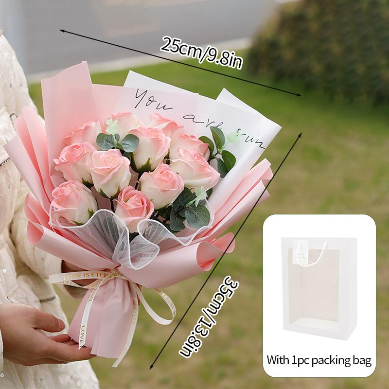 Finished Soap Roses Bouquet Mother'S Day Gifts Artificial Rose Bouquet Party Decor Supplies Wedding Birthday Graduation Gifts
