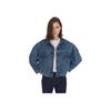 Levis Vintage Wash Loose Fit Short Denim Jacket Women Jackets Blue 17728-0002