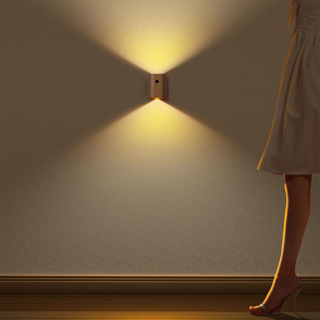 Indoor Wiring-free Induction Wall Lamp Infrared Human Body Induction Corridor Channel Lamp LED Charging Night Light