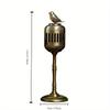 Matel Magpie Hollow Lamp Sandalwood Fragrance Censer Smoking Backflow Incense Holder Tea House Ornaments Study Room Home Decor
