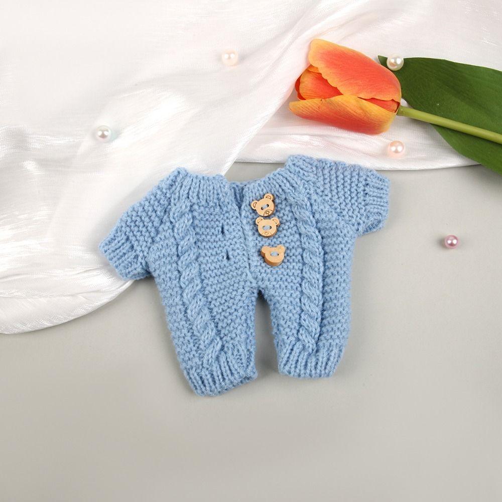 Clothing DIY 20cm Cotton Doll Clothes Lovely Onesie Kid Gift Button Sweater