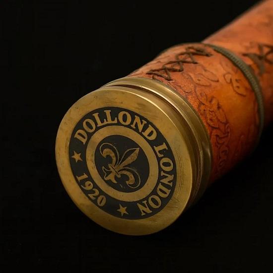 Brass Spyglass Telescope Dollond London 1920 Replica Nautical Decor Pirate Monocular Collectible Gift