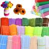 200/400pcs Colorful Pipe Cleaner Chenille Stem Handicraft DIY Art Furry Strip for Festival Party Birthday Gift Indoor Decor XJM