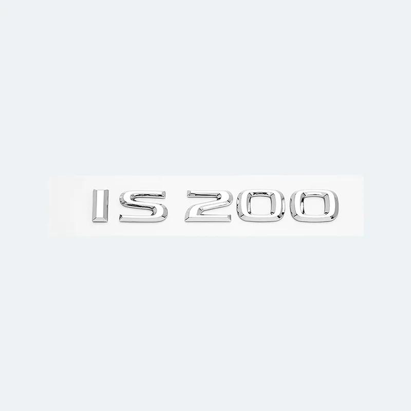3D Chroom Glanzend Zwart ABS Letters IS200 IS250 IS300 IS350 IS300h IS200t HYBRID Embleem Voor Lexus Auto Kofferbak Logo Badge Sticker