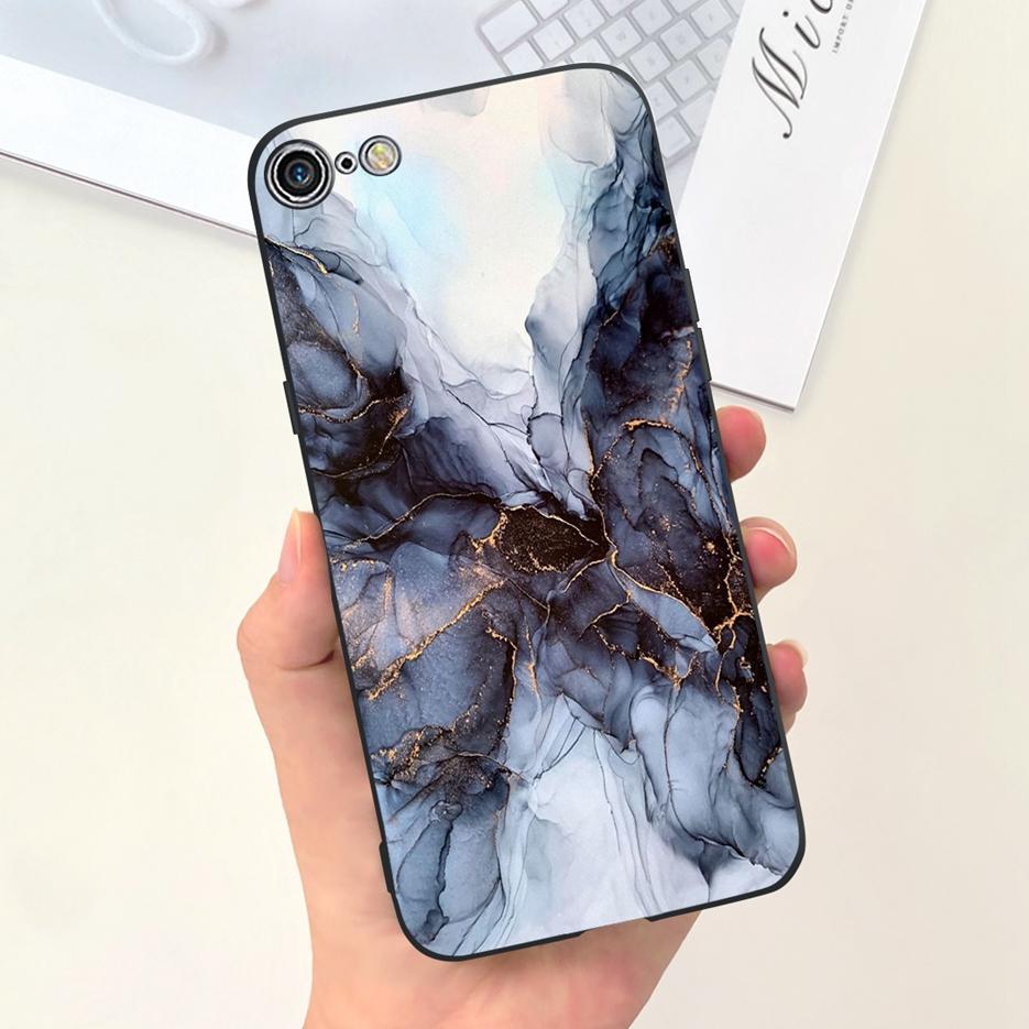Für Apple iPhone SE 2020 Hülle Stylische Bonbon-Lackierte Rückseite 4,7'' Weiche Silikon-TPU-Handyhülle Für iPhone SE 2022 2020 Fundas