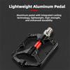 1 Pair Black and Red Bike Foot Pedal 9/16 Inch Thread Flat Bike Pedals  Cycling Upgrade