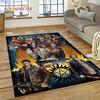 SPN Latest Supernatural Dean Sam 3D Rug Carpet for Living Room Bedroom Home Decor,Floor Mat Non-slip Decoration for Sofa Doormat