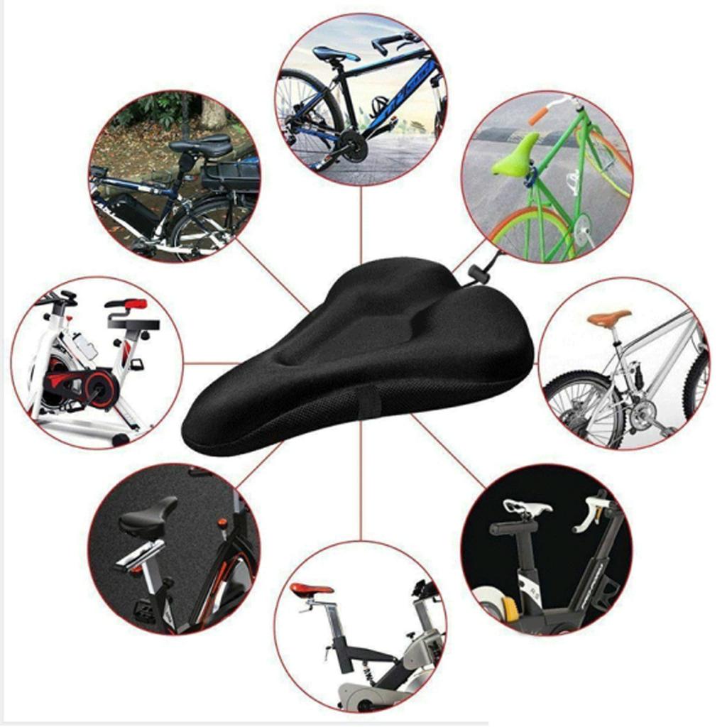 Sedák na kolo, černý, silnější, nastavitelný, stahovací, vodotěsný, prachotěsný, elastický, houbový, 28x18cm