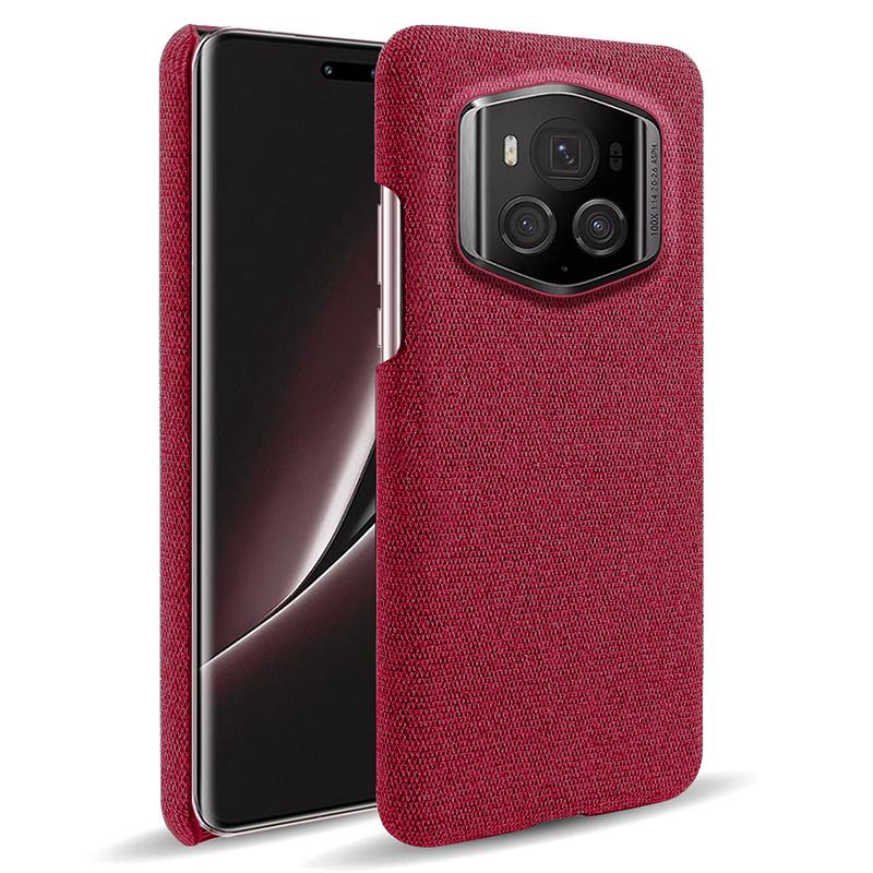 Para Honor Magic6 RSR Porsche Design 5G Capa de Telefone Tecido+PC Capa Traseira à Prova de Quedas