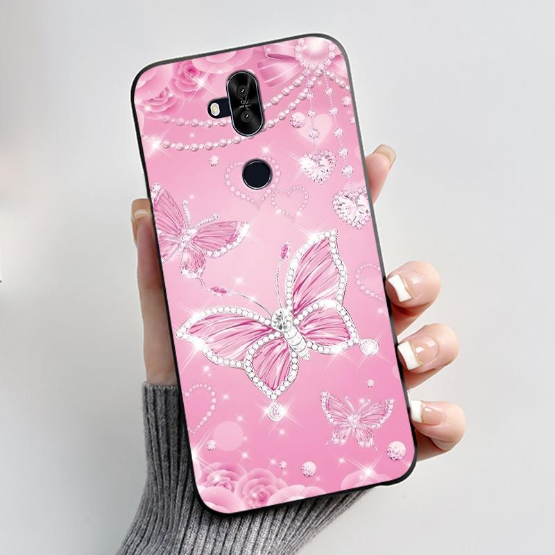 Luxury Fashion Flower For Asus Zenfone 5 Lite ZC600KL 5Q ZC600KL X017DA Silicone Phone Case Protective Back Shell Soft TPU Cover
