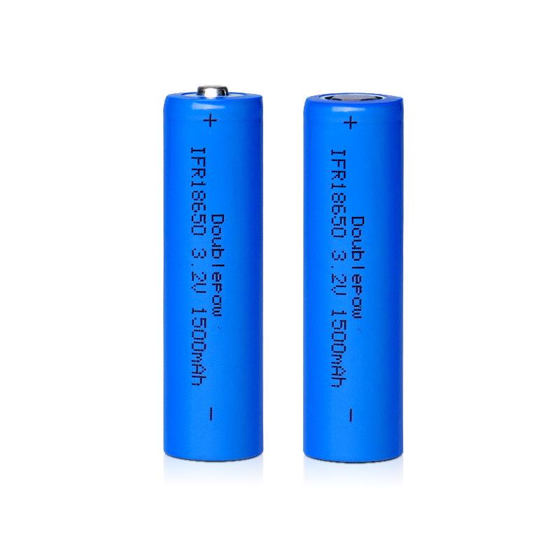 Dual 18650 Rechargeable 3.2V Li-ion Battery Pack, 1500mAh