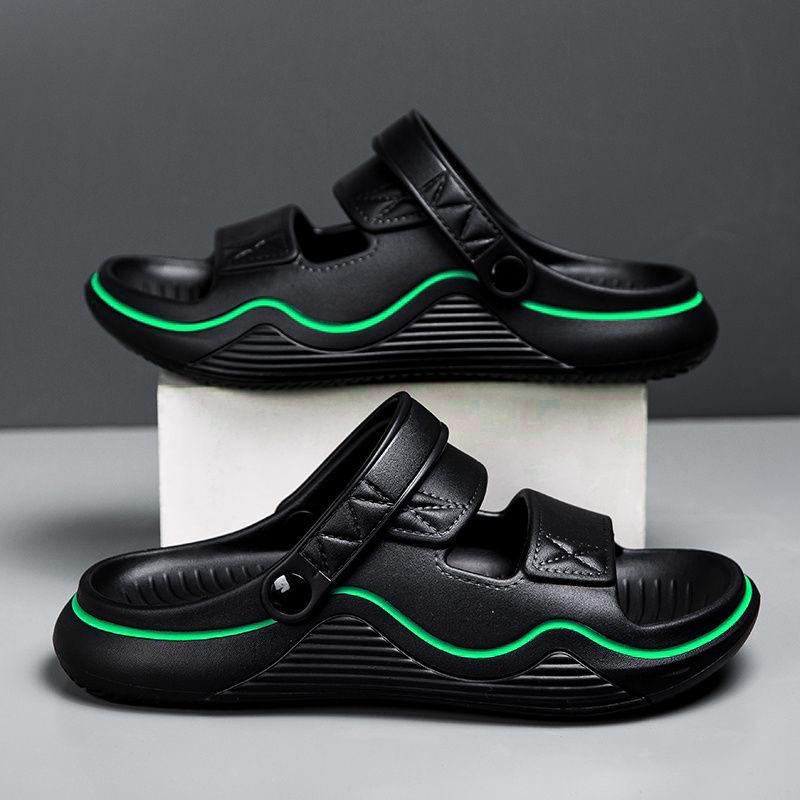 Men's 2024 Non-Slip Dual-Use Summer Sandals: Perfect for Beach, Water, and Driving.