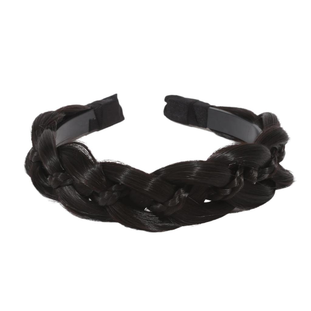 1pc Wig Twist Headbands for Women Wide Fishbone Braids Hairbands Handmade Retro Head Hoop Styling Headwear Accessories