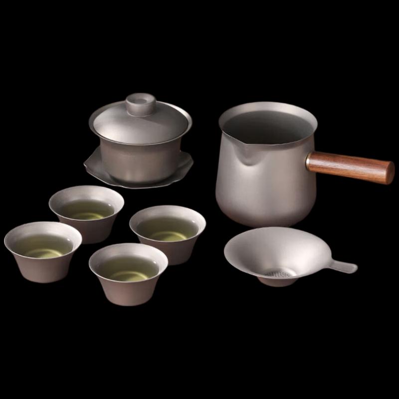 Zhouyue Hengsheng Tingyue Pure Titanium Gongfu Tea Set