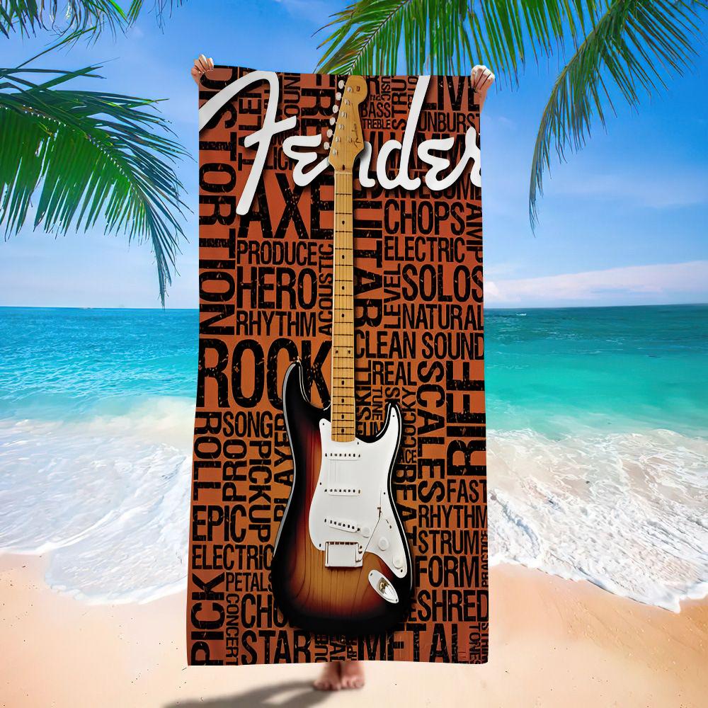 

Guitar Collection VintageH. P. Lovecraft Cthulhu Microfiber Blanket Quick Drying Beach Towels Super Absorbent Pool Towel W40*H60(CM)