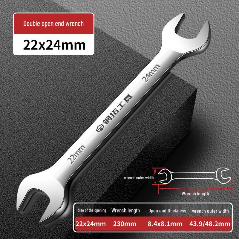 Doppelmaulschlüssel-Satz (Dünne Gabel) - Größen 8, 10, 14, 17