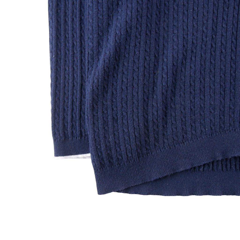 Second Life - Women's Ribbed Knit Navy Sweater - Good Condition