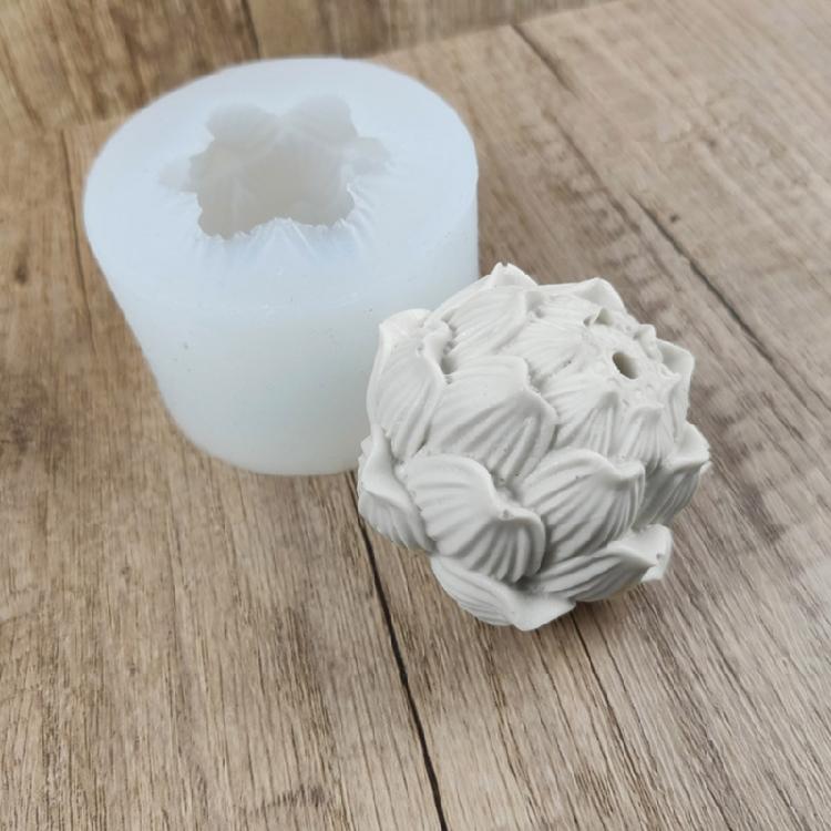 2Pcs Handmade Lotus Stick Incense Burner Holder Silicone Molds Incense Trays