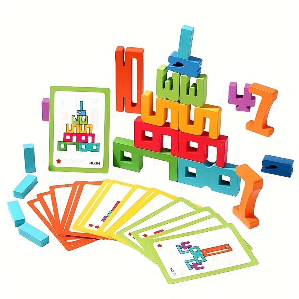 Number Building Block, Number Mazes, Educational Board Games, Wooden Educational Toys,Enhance Logical Thinking, Suitable Gifts For Children!