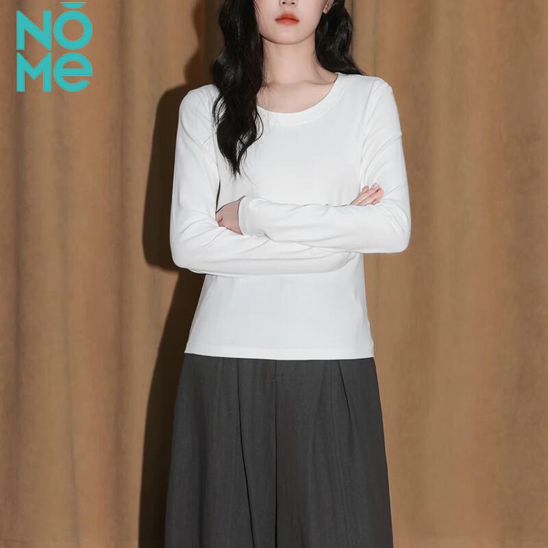 NOMe Women's Crew Neck Slim-Fit Long Sleeve T-Shirt