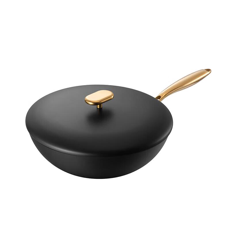 Deshlang Dragon Scale Titanium Iron Non-stick Wok