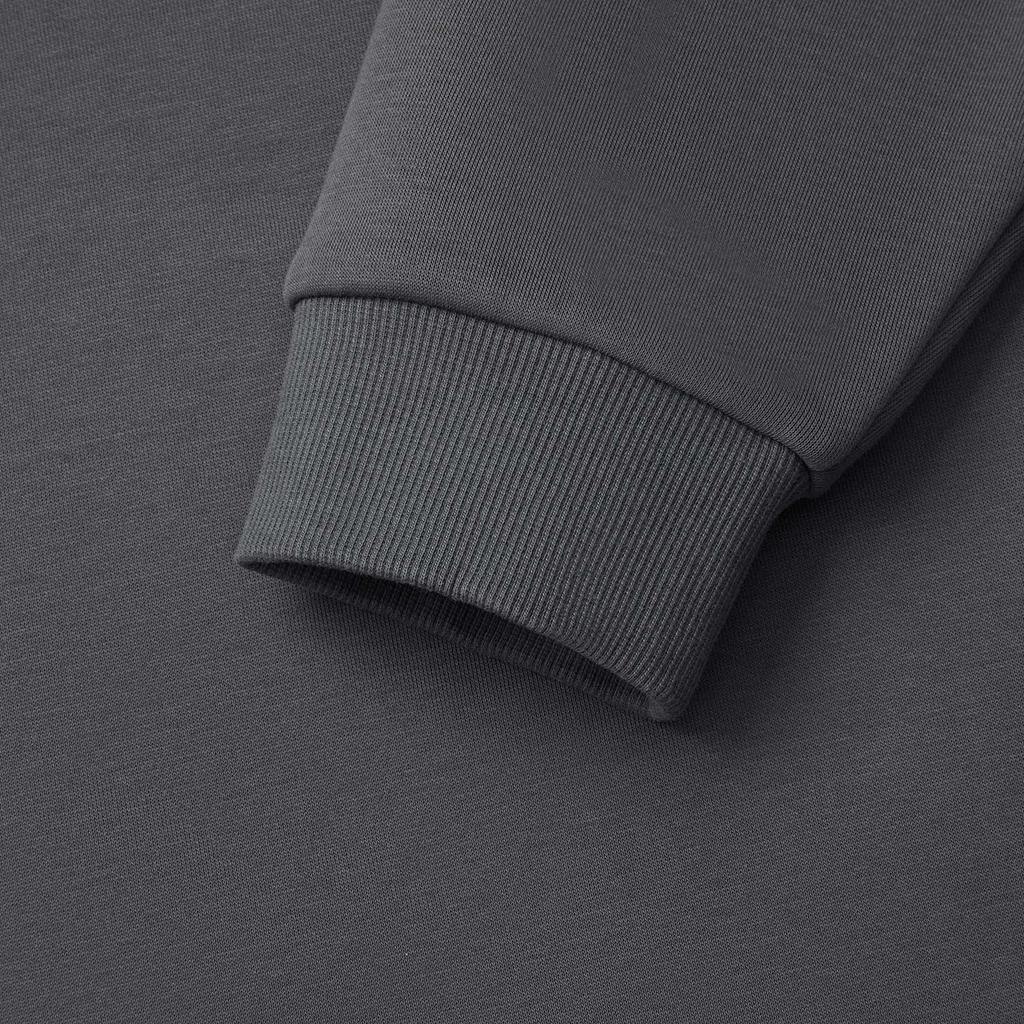 Li Ning Sports Fashion Series Comfortable Casual Round Neck Pullover Simple Loose Fleece Sweatshirt Unisex Sweatshirt Magnetic-Gray AWDUA53-12