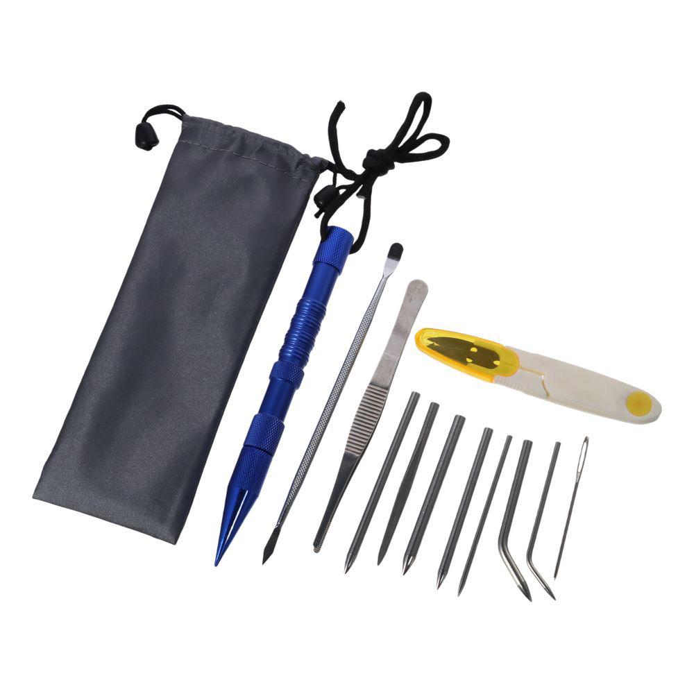 

Stainless Steel Paracord Fid Set Silver Dark Blue Marlinspike Set Aluminum Alloy Knotter Tools Leather Tools