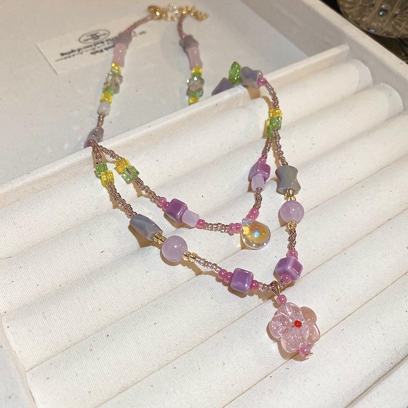 Collana con Perline per Clavicola Resort Bohemien - Accessorio di Moda di Lusso Leggero di Alta Gamma