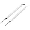 Nail Dotting Pen with 5 Clay Double Ended 25 degrees  Bent Tip 2.5mm Fine Tip Nail Rhinestone Applicator 5 Piece Set