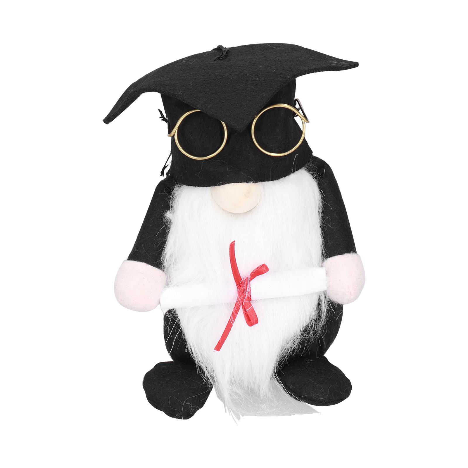 Konnwei Graduation Gnome Doll Small Gnome Ornament Faceless Doll With Beard For Graduation Decoration