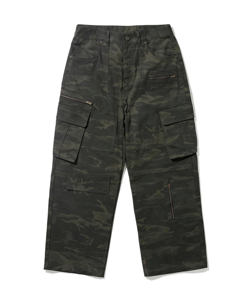 1993STUDIO Multi-Pocket Washed Twill Pants_Khaki