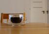 COFFEE TEA CUPS 2 PIECES WITH STANDS THERMAL GLASSES 250ml