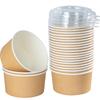 Einweg Runde Papier Lebensmittelbehälter mit Deckeln