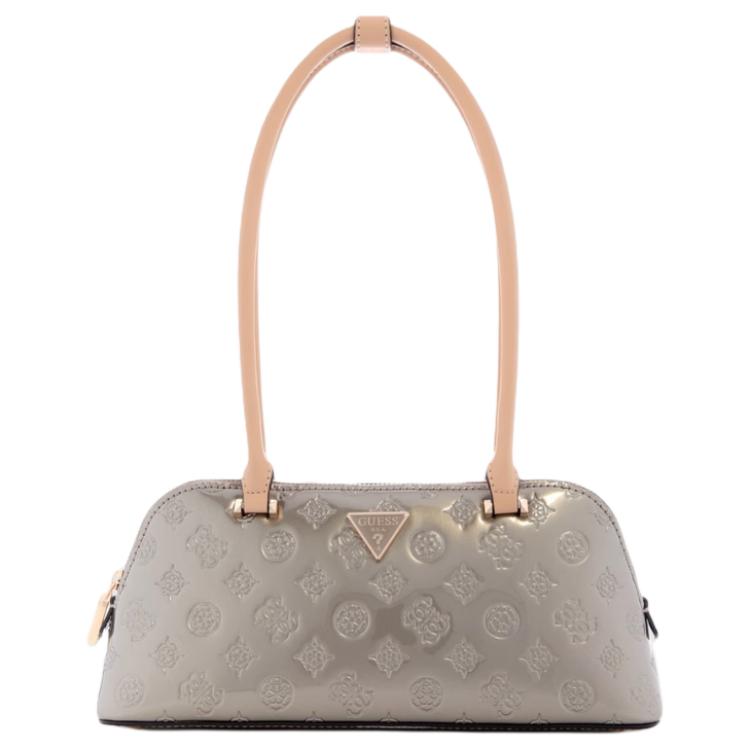 New GUESS Artificial Leather Baguette Bag Shoulder Bags Medium Size Women's Silver TV949608-PWL