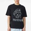 Li-Ning X Disney Pinocchio Series Hand-Painted Cartoon Print Casual Short-Sleeve T-Shirt Men Tops Black AHSS449-5