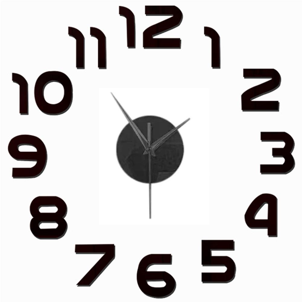 3D Wall Clock DIY Mirror Wall Stickers Home Decor Quartz Needle Watch Living Room Removable Art Decal Sticker Reloj De Pared Hot