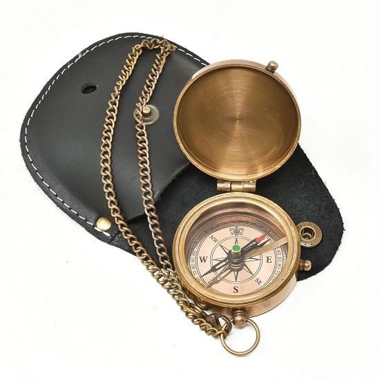 Brass Compass Gift for Teenage, Gift for Him, Birthday, Baptism, Graduation,