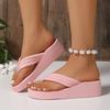 Women's Wedge Sandals: New Summer Large Size Cross-Border Flip-Flops