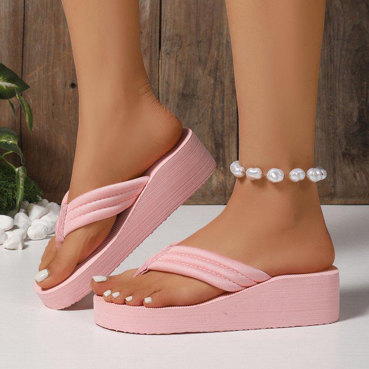 Women's Wedge Sandals: New Summer Large Size Cross-Border Flip-Flops