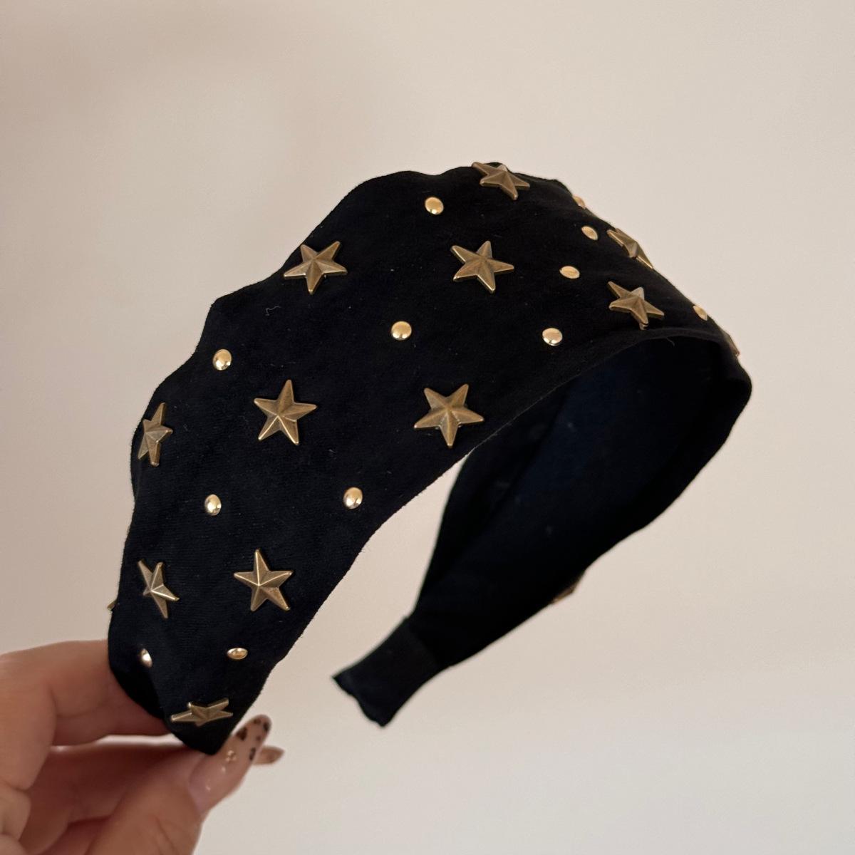 

Minimalist Star Wide Women s Headband, Unique and High-End Hair Accessory 13*15cm