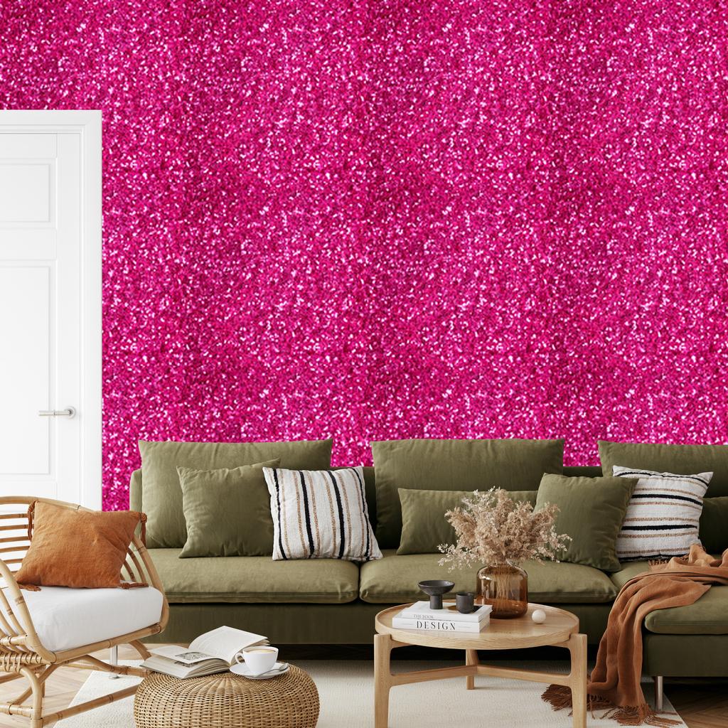 Purple and powder pink glitter wallpaper for living room and bedroom 50x1000
