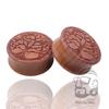 1 Pair Tree of Life Wood Expanders Piercing Fashion Ear Plug Flesh Tunnels Gauge Stretcher To Ear Saddle Body Jewelry Piercings