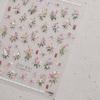 1Sheet 5D Soft Embossed Relief Nail Stickers Cute Daisies Self Adhesive Slider Stickers Press On Nails DIY Nail Art Dec