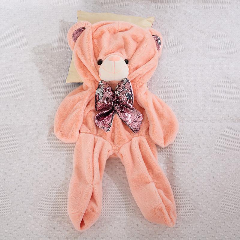 Factory  Soft Teddy Bear Customized Giant  Colorful Plush Pillow Unstuffed Teddy Bear Promotional Plush Toy Skins