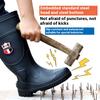 Outdoor Anti-smash Rain Boots Men's Protective Water Shoes Anti-puncture Non-slip Rain Boots High-top Work Water Boots