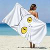 Minimalist Line Art Cat Beach Towel Patterned Sunscreen And Windproof Suitable For Swimming Pool Camping Travel Blanket